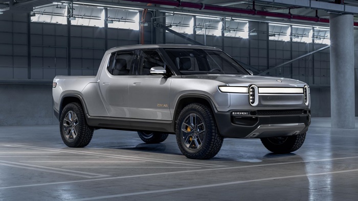 a. rivian r1t front view