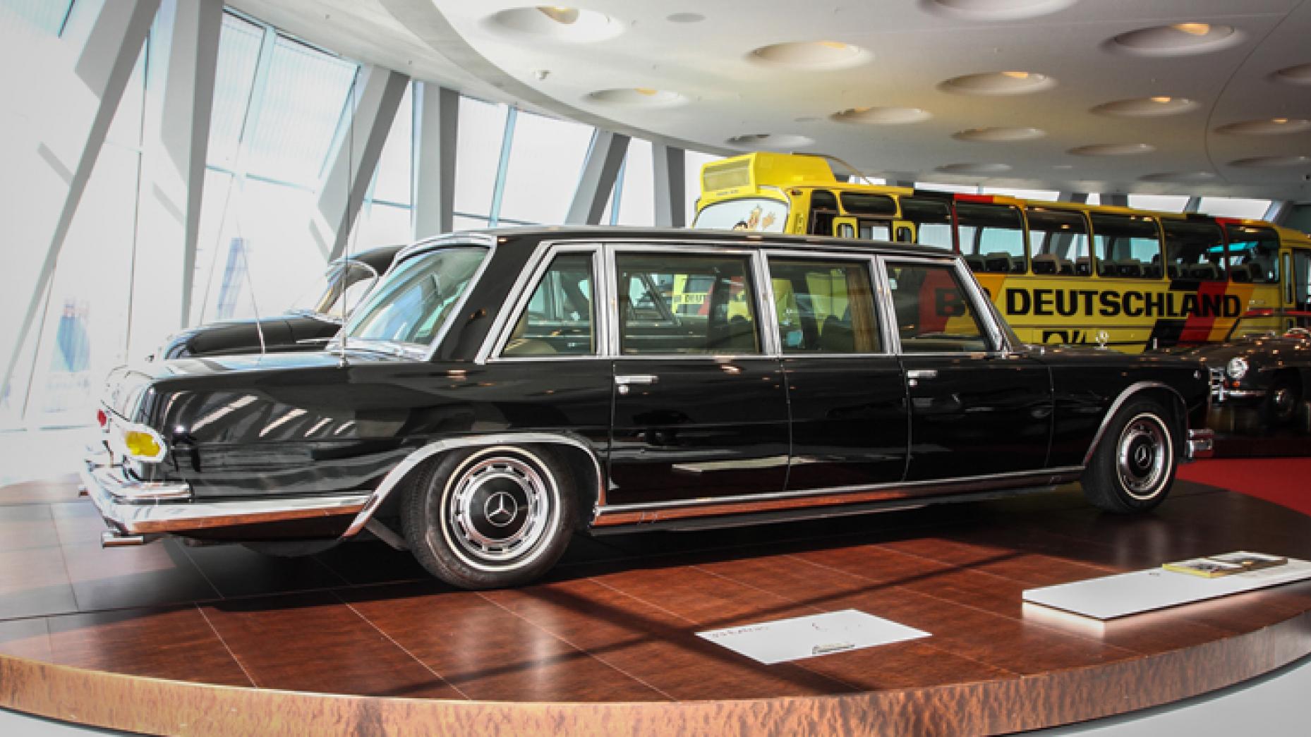 1965 MERCEDES-BENZ 600 PULLMAN: It’s a fully armoured limo that ferried around kings, chancellors and presidents. It’s got a 6.3-litre V8 producing 247hp, and a top speed of 75. Just two were built, and you must bow in its presence. This is the very definition of a Big Mercedes.