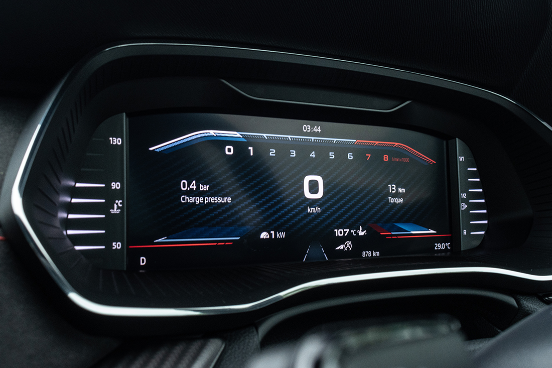 2022 Škoda Octavia RS Virtual Cockpit
