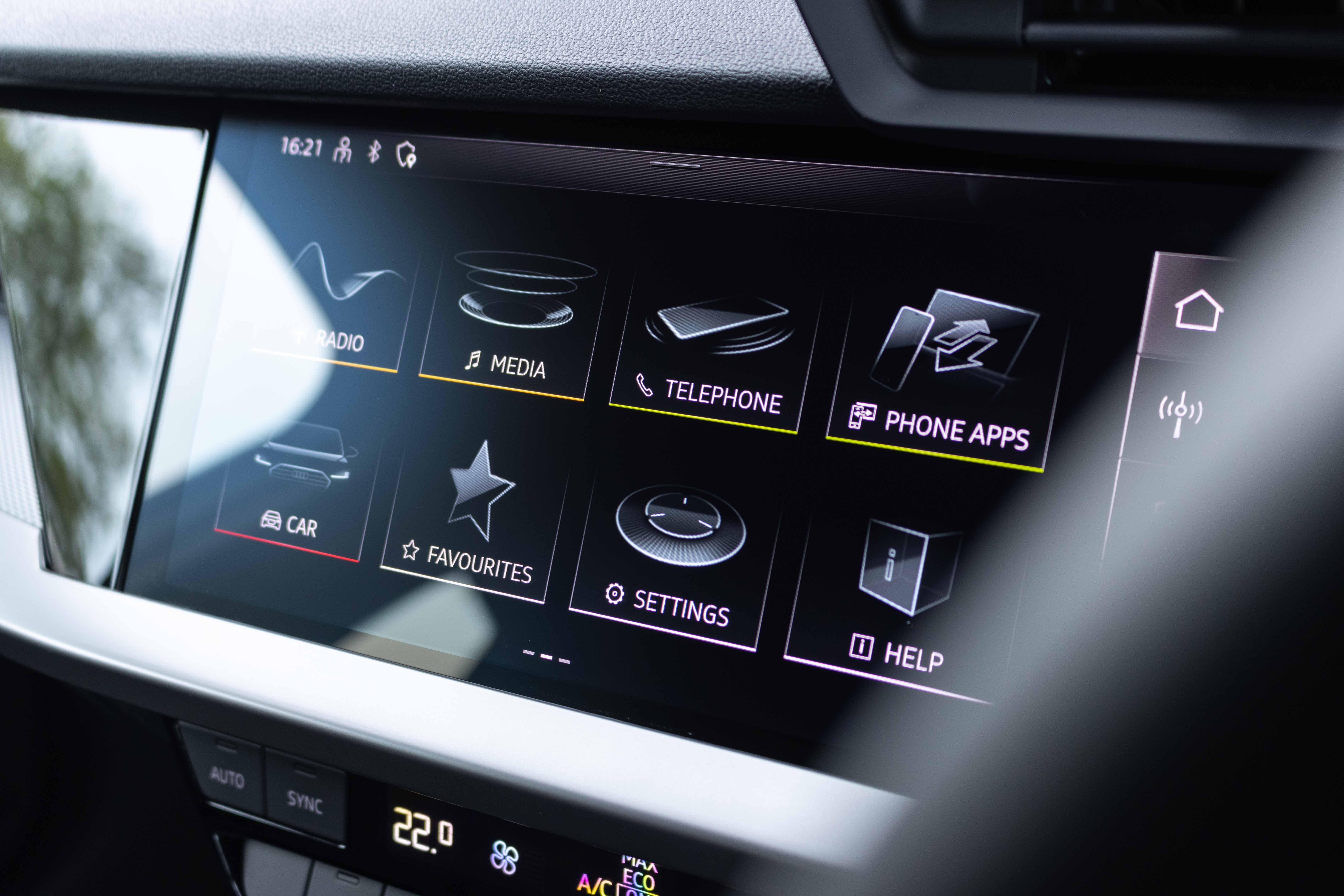 2022 Audi A3 Sportback 1.0 TFSI S tronic Singapore - Infotainment screen