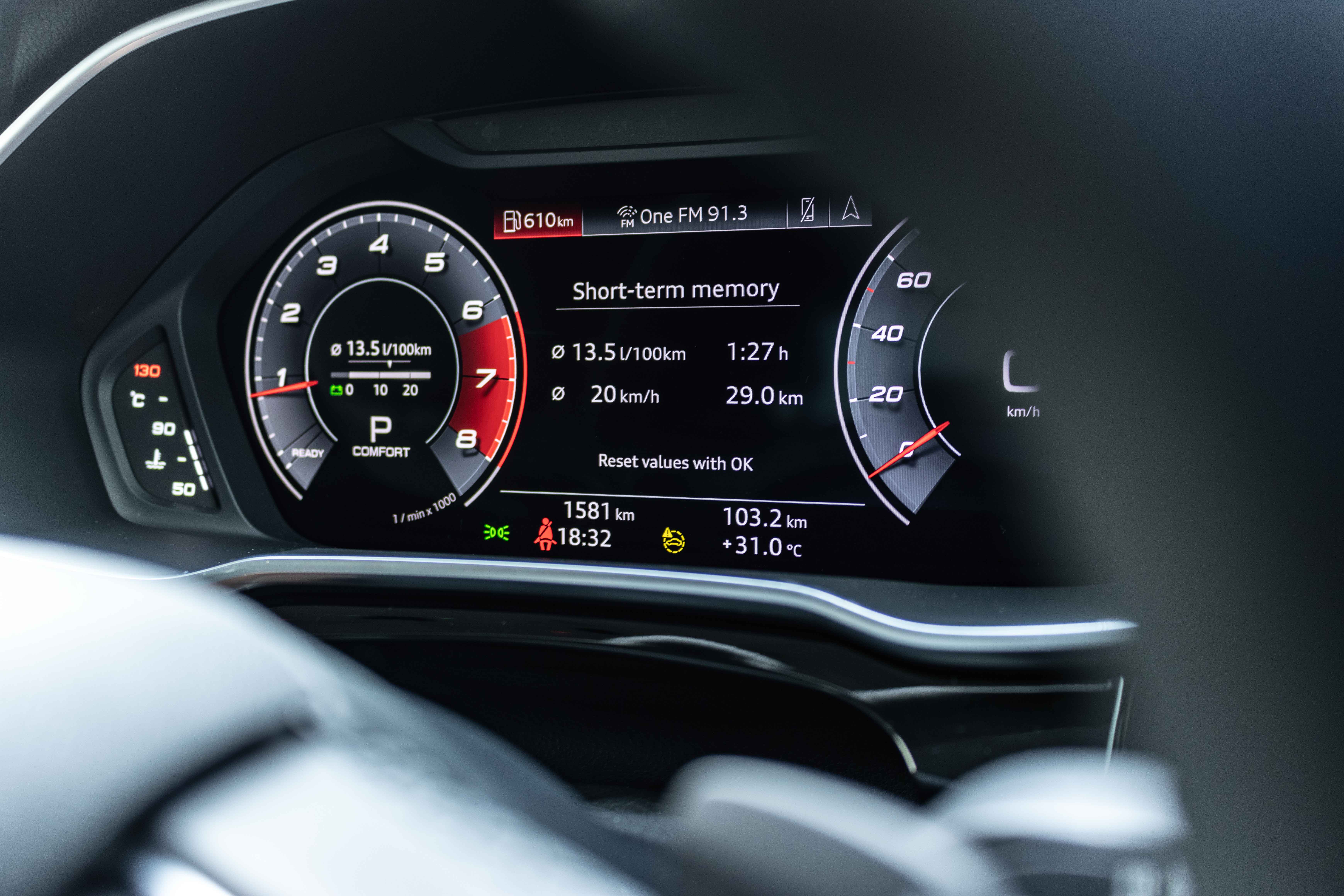 2022 Audi Q3 Sportback 2.0 TFSI quattro Singapore - Instrument panel