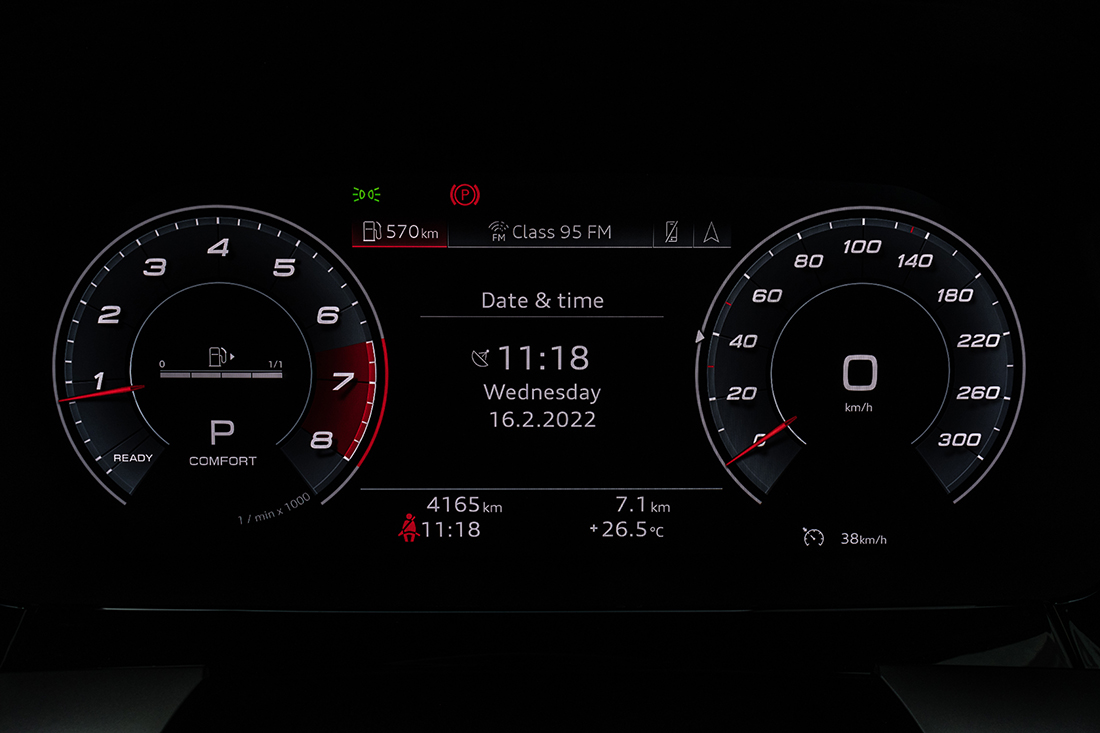 Audi S3 Sedan instrument panel Singapore