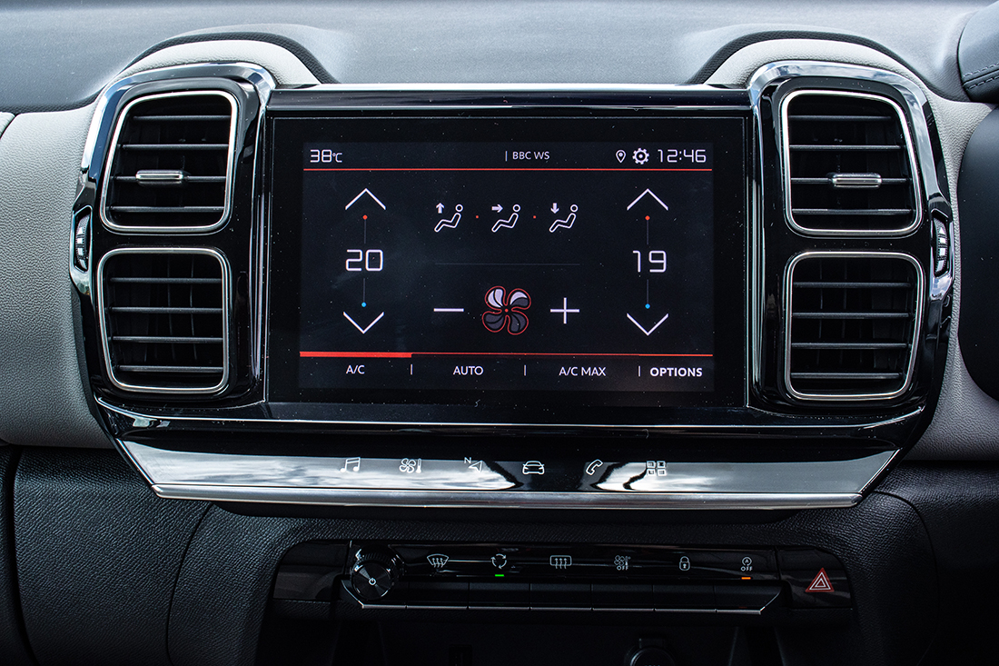 Citroen C5 Aircross RHD infotainment screen 8-inch