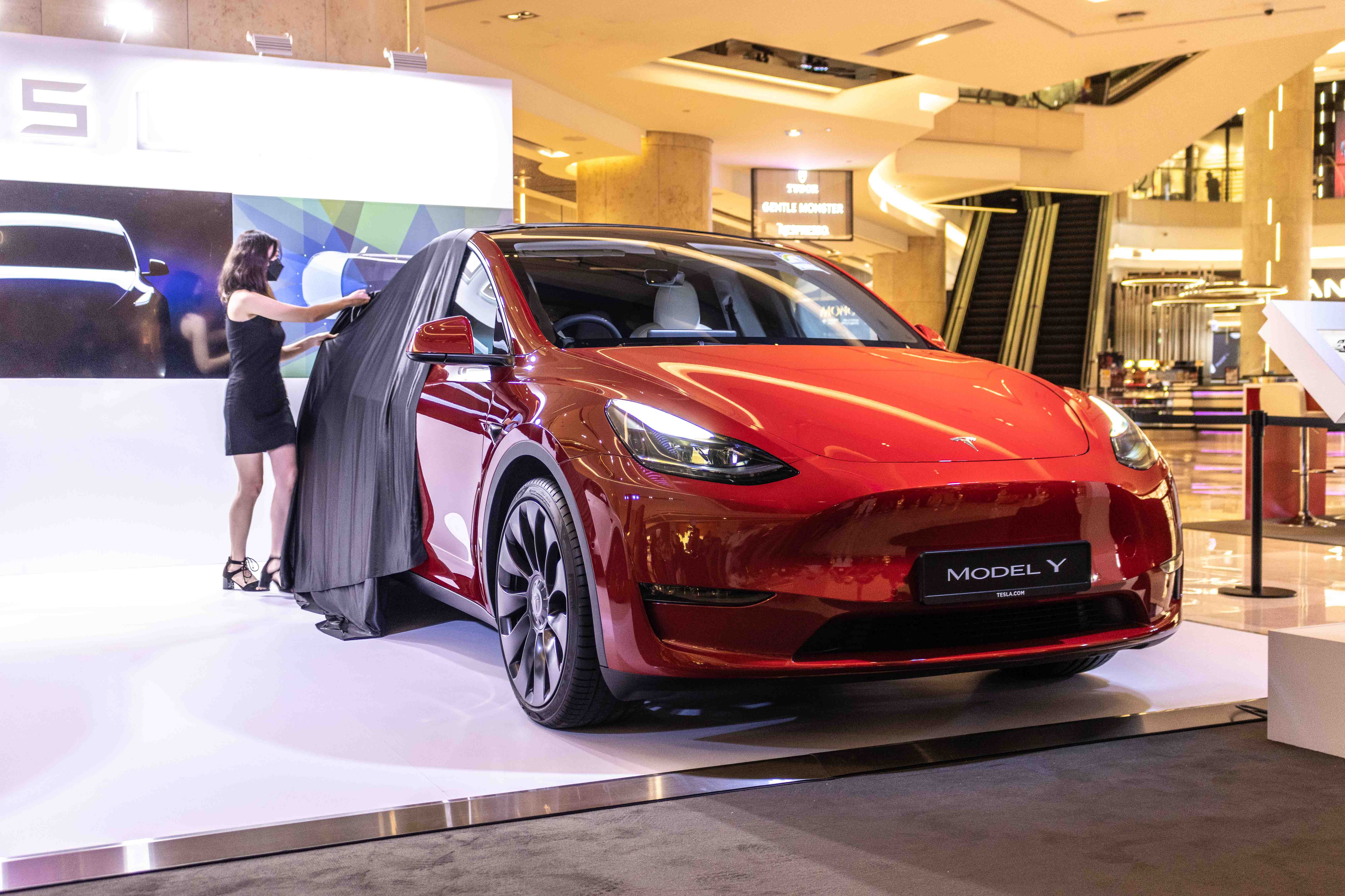 Tesla Model Y Singapore launch - ION Orchard