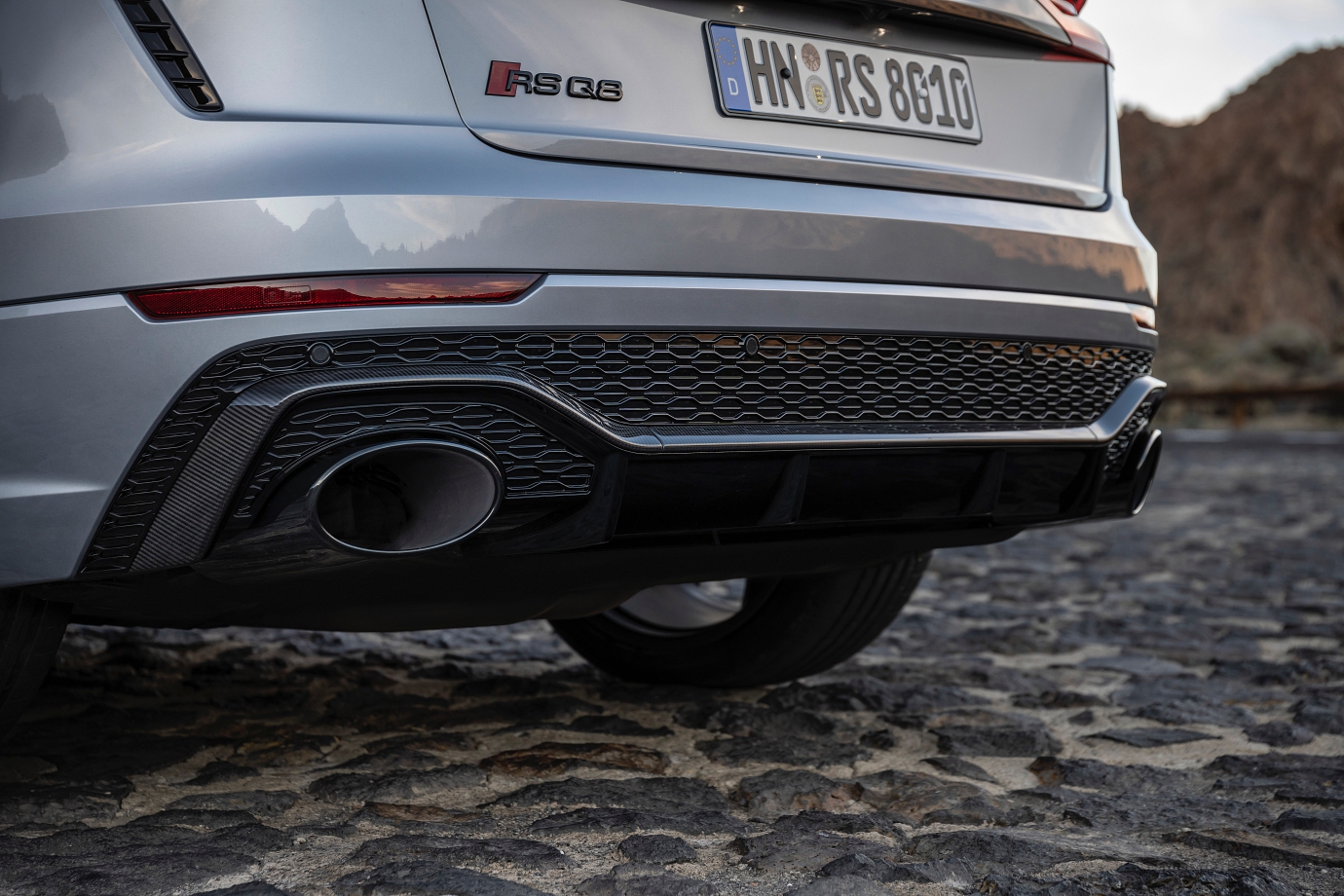 sports exhaust adds blackened tips to the oval tailpipes