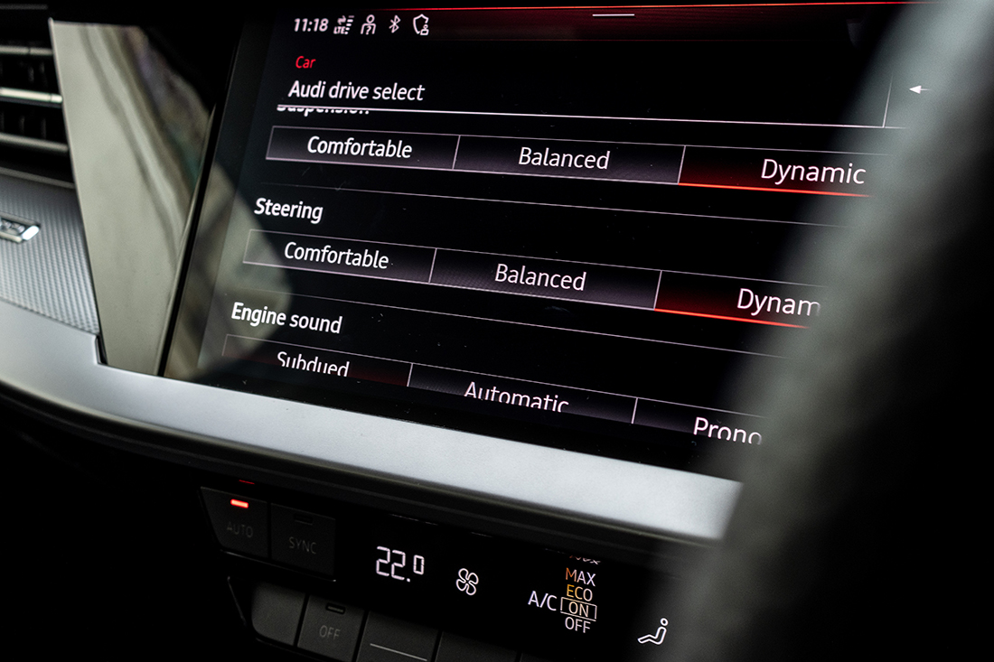 Audi S3 Sedan drive mode customisation Singapore