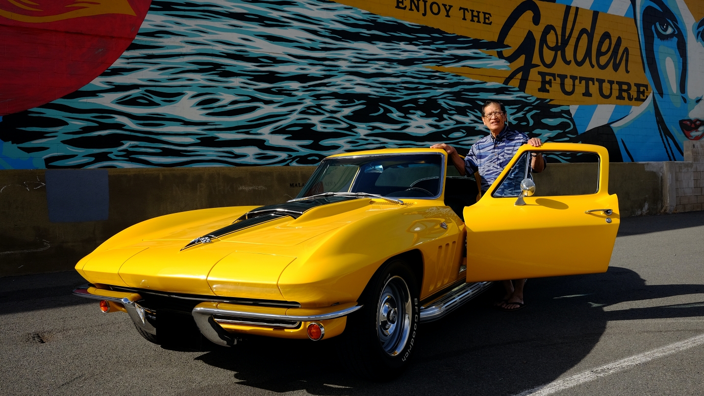 Dr. Ted Wong and his C2 Corvette Sting Ray